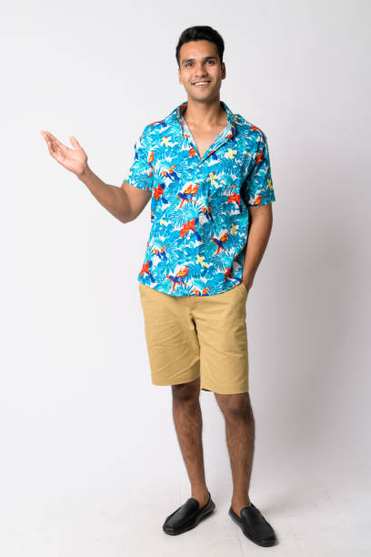 man wearing a Hawaiian shirt